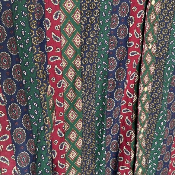 Salty Dog Gant Men's Size Large Paisley Button Down 23.5x26 Vintage Collection - Picture 4 of 5